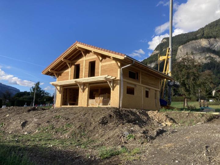 Travaux de construction de chalet en bois Sallanches