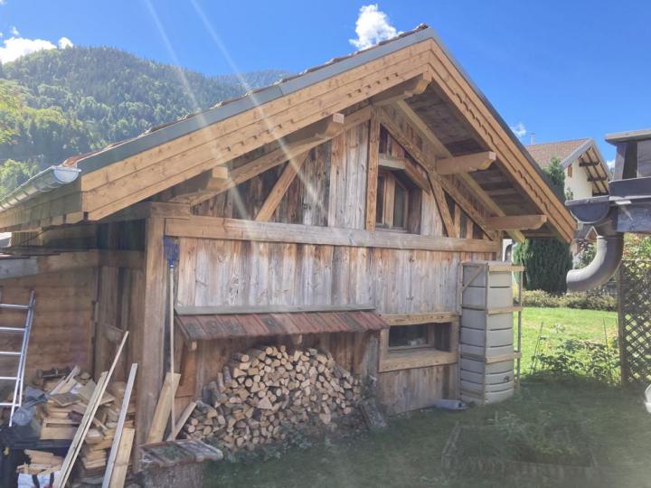 Travaux de construction de chalet en bois Sallanches