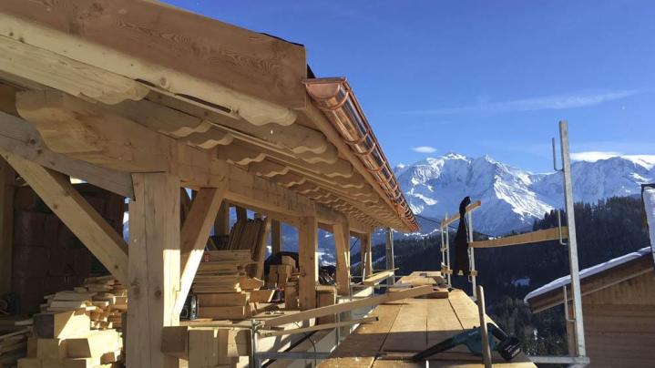 Travaux de construction de chalet en bois Sallanches